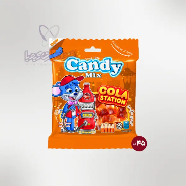 پاستیل ژله ای نوشابه کندی میکس 45گرم 10بسته ای